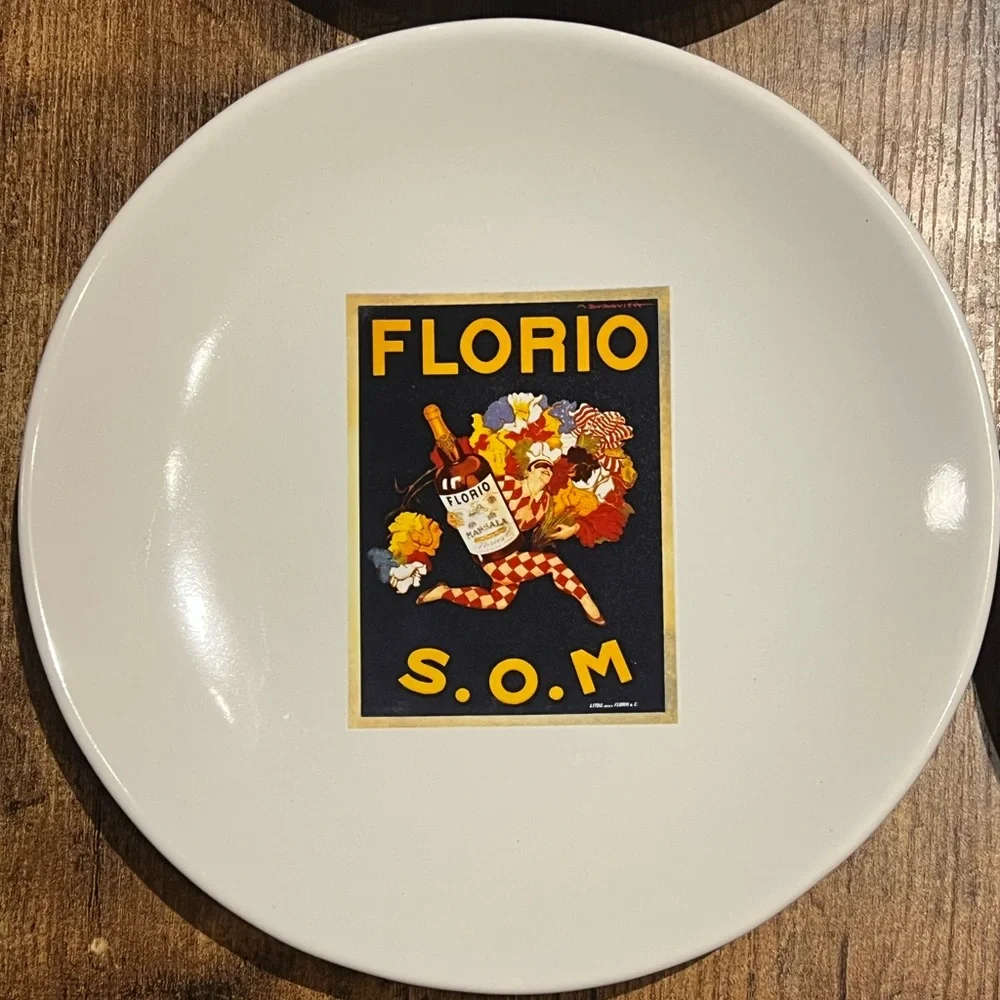 Set of 4 Pottery Barn Vintage Cocktail Plates - Pottery Barn